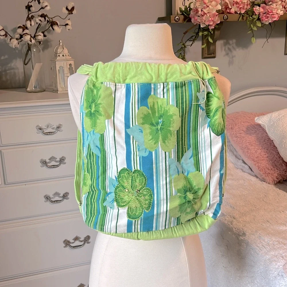 Canvas Tropical Back Pack - Picture 1 of 9